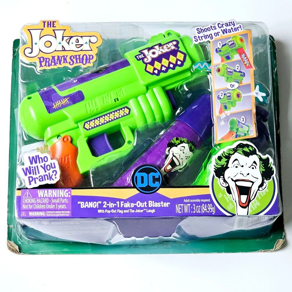 DC The Joker Prank Shop 2020 BANG 2-in-1 Fake Out Blaster NEW